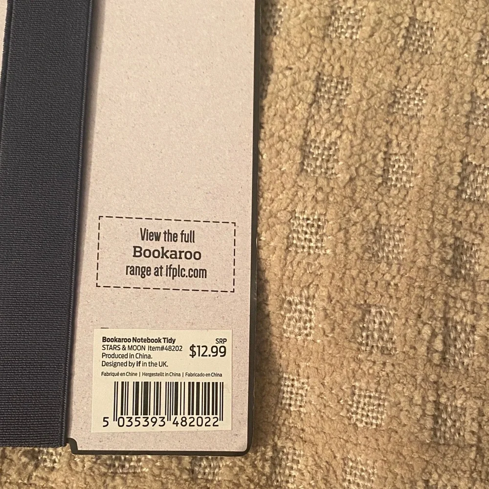 Bookaroo Notebook Tidy Organizer by iff - Black with Gold Accents